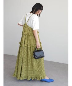 Green Parks ・Ｐｅｔｉｔ　Ｆｌｅｕｒ　カラーギンガムキャミワンピ