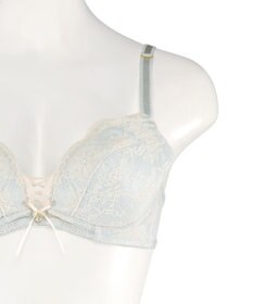San-ai Resort（三愛水着楽園） 【northerly bra フィットシリーズ 脇胸すっきり】アミアゲレースアップ ブラジャー＆ショーツSet B～Fカップ