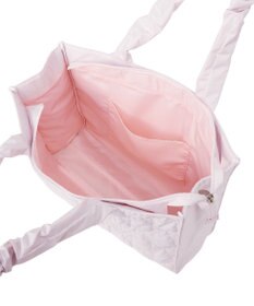 Maison de FLEUR ギャザーハンドルリボンキルティングトート