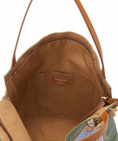 TOPKAPI 【TREASURE TOPKAPI】【アーカイブ】マイルドサテン スカーフ パネル柄 トートバッグ 2023