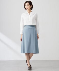J.PRESS LADIES S 【洗える】アセVisシャドーギンガム タック ブラウス