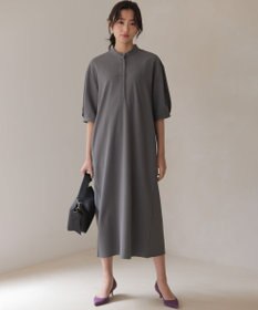 組曲 【WEB限定】ジョーゼットジャージーIライン ワンピース グレー系