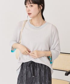 AMERICAN HOLIC 配色コクーンシルエットニット