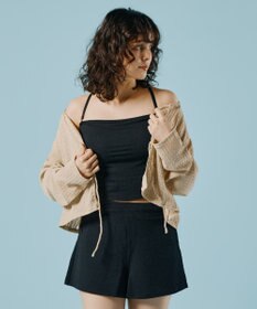 San-ai Resort（三愛水着楽園） 【WEB限定】ニットレーストップス付き4点セット水着