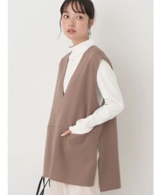 earth music&ecology ＳＥＴ２点圧縮風ポンチベスト＋リブタートル