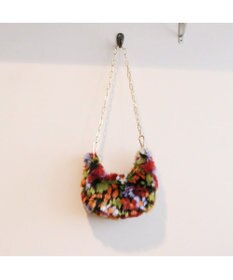 UNBILLION カシュカシュ cachecache / 花柄エコファーチェーンショルダー