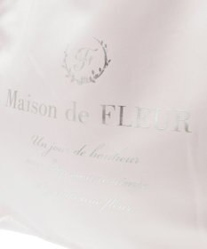 Maison de FLEUR サテンフリルスクエアトートバッグ