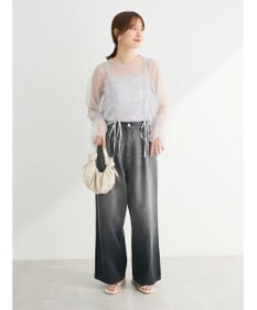 Green Parks ・ＥＬＥＮＣＡＲＥ　ＤＵＥ　チュールギャザーブラウス