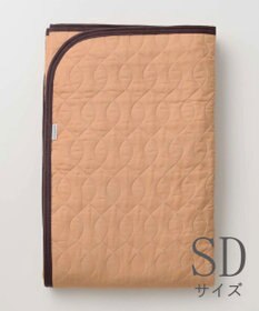 京和晒綿紗 柿渋染めガーゼ敷パッド (脱脂綿入り) 4層 セミダブルサイズ(120×210)