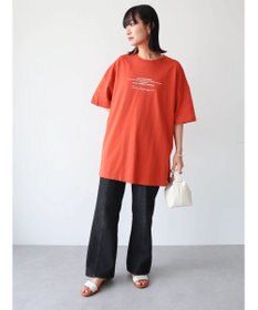 Green Parks バックフォトプリント半袖チュニック