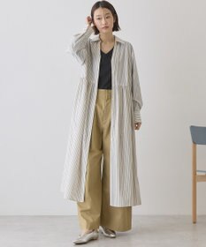 AMERICAN HOLIC Vネック裾異素材ポンチプルオーバー