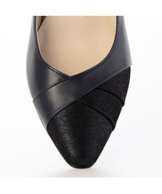 Riz raffinee <Riz raffinee>異素材ポインテッドトゥコンビパンプス