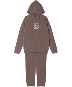 une nana cool 【綿混】あくびのお嬢さんの裏毛フーディーパジャマ