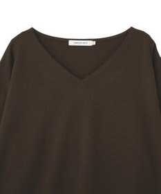 AMERICAN HOLIC Vネック裾異素材ポンチプルオーバー