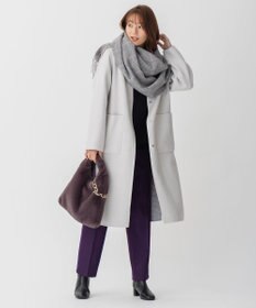 自由区 フェイクファーワンハンドル バッグ