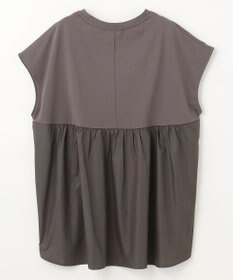 ANY L 【吸水速乾/シワになりにくい/アンチピリング】バックフレアフレンチスリーブカットソー