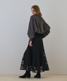 GRACE CONTINENTAL エンブロイダリーフレアスカート