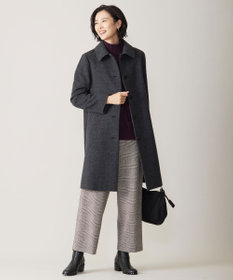 J.PRESS LADIES 【洗える】WOOL BLEND AIR ハイネック ニット