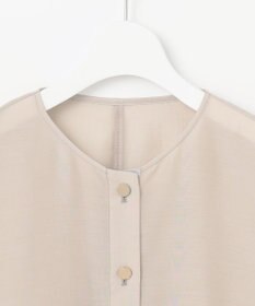 自由区 【カタログ掲載・接触冷感・洗える】ブライトシアーノーカラー ブルゾン