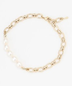 組曲 【2SET】メタルバングル パールセットブレスレット