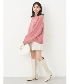 earth music&ecology ファンシーヤーンメランジプルオーバー