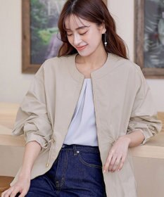 Tiaclasse 【新色追加・洗える】メモリーノーカラードロストブルゾン