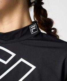 FILA GOLF／marie claire 【FILA GOLF】 バックプリントモックネックシャツ