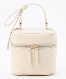 組曲 キルティングバニティバッグ アイボリー系