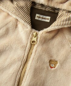 MIKI HOUSE HOT BISCUITS 【ミキハウス】【60-80cm】 マイクロファー カバーオール