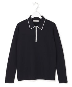 ICB シンセティックフルニードル ハーフジップニット