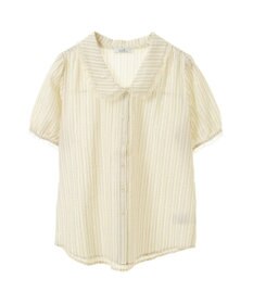 earth music&ecology ミニパフショートスリーブブラウス