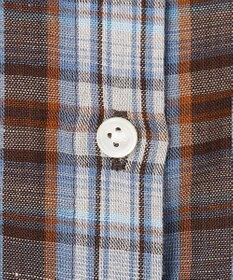 J.PRESS LADIES S 【一枚で着映え】リネンVisマドラス チェック シャツ ブラウス