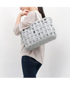 UNBILLION ペルケ perche / テープ透かし格子トートバッグL