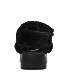 STEVE MADDEN BONKERS-F ファー厚底サンダル