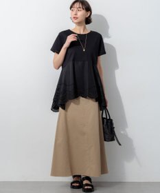 23区 【WEB&一部店舗限定カラーあり】ストレッチギャバ チノ スカート