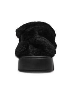 STEVE MADDEN BONKERS-F ファー厚底サンダル