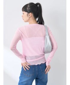 earth music&ecology シアーリブロゴ刺繍プルオーバー