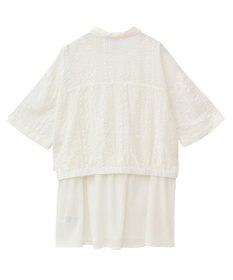 Green Parks Ｉ　ＳＥＴ２点　ギャザーシャツ＋布帛インナー