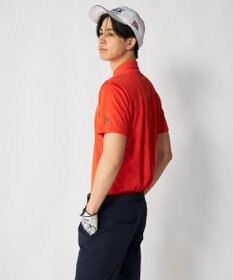 FILA GOLF／marie claire 【FILA GOLF】メッシュ加工ビックロゴ半袖ポロシャツ