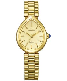 CITIZEN 【電池交換不要】ドロップ形状のジュエリーライクウオッチ EM1202-50P イエローゴールド