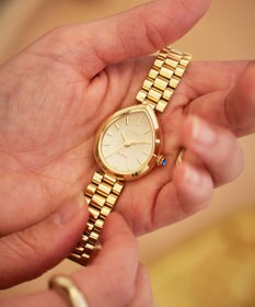 CITIZEN 【電池交換不要】ドロップ形状のジュエリーライクウオッチ EM1202-50P イエローゴールド