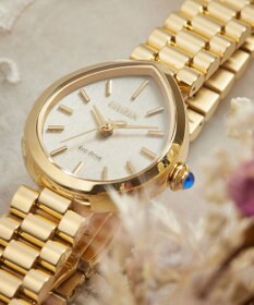CITIZEN 【電池交換不要】ドロップ形状のジュエリーライクウオッチ EM1202-50P イエローゴールド