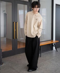 WEGO 【25年秋冬新作/ユニセックス着用ITEM/MLサイズ展開】別注USPOLOニットポロ