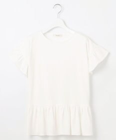 Feroux 【UVケア】フリルスリーブペプラム カットソー