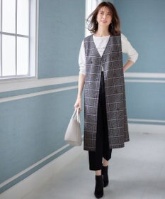 ANY SIS 【美人百花10月号掲載】リバーシブルチェックラップ ワンピース