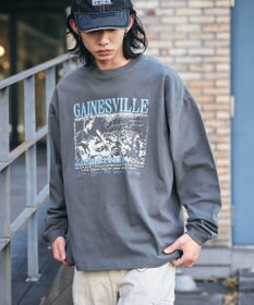 WEGO 【ユニセックス着用ITEM/MLサイズ展開】ヴィンテージライクグラフィックT（LS）