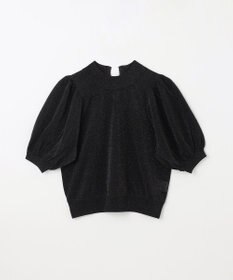 GRACE CONTINENTAL ラメシアーパフニットトップ