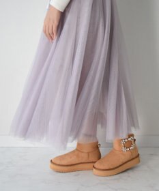 Bridget Birkin 【Bridget Birkin】バックルビジュームートンブーツ