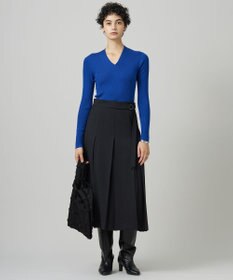 ICB 【洗える】ウール2WAYストレッチ スカート