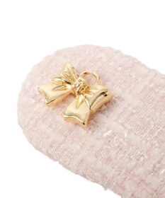 Maison de FLEUR ツイードリボンスリーピン